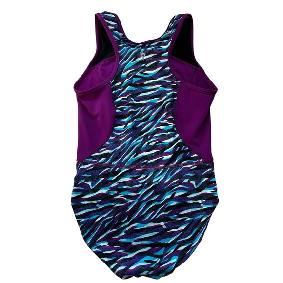 Lululemon Ivivva Purple and Blue Kids One Piece Swimsuit girls Like New! 12 - Picture 4 of 6